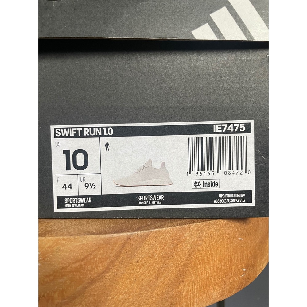 Adidas Swift Run 1.0 Sneakers White Tan Sole Size 10 NWT - Picture 9 of 12